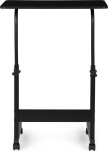 ModernHome Stolik pod laptopa z kółkami biurko dostawiane do fotela kanapy - czarne 4