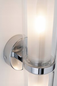 Kinkiet Paulmann Lampa ścienna LUENA E14 max. 2x20W IP44 230V szkło chrom / metal 2