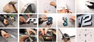 Ruhhy Zegar ścienny DIY 22143 13