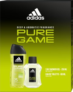 Coty ADIDAS Zestaw prezentowy Pure Game (Woda toaletowa 100ml+Żel pod prysznic 3w1 250ml) 1