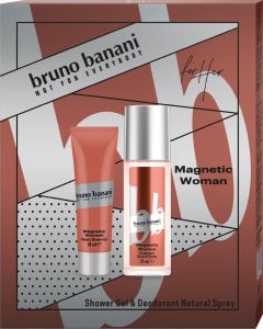 Coty BRUNO BANANI Zestaw prezentowy Magnetic Woman (Dezodorant naturalny spray 75ml+Żel pod prysznic 50ml)) 1