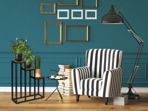 Kwietnik stojący czarny Loren Rustic postarzany dąb 3