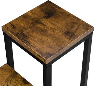 Kwietnik stojący czarny Loren Rustic postarzany dąb 6