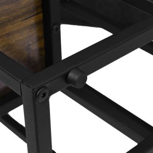 Kwietnik stojący czarny Loren Rustic postarzany dąb 7