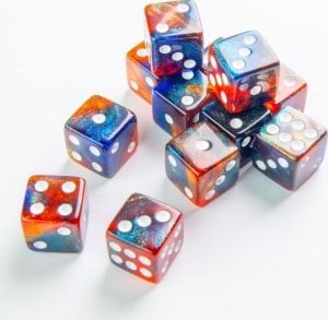 Gamegenic Gamegenic: Galaxy Series - D6 Dice Set (16 mm) - Mars 1