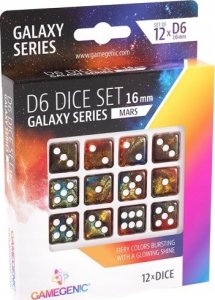 Gamegenic Gamegenic: Galaxy Series - D6 Dice Set (16 mm) - Mars 2