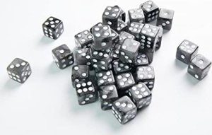 Gamegenic Gamegenic: Galaxy Series - D6 Dice Set (12 mm) - Moon 5