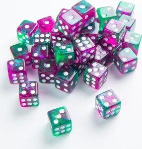 Gamegenic Gamegenic: Galaxy Series - D6 Dice Set (12 mm) - Aurora 1