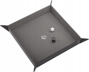 Gamegenic Gamegenic: Magnetic Dice Tray - Square - Black/Gray 3