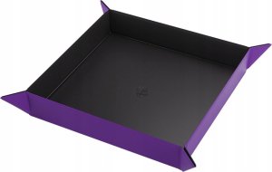 Gamegenic Gamegenic: Magnetic Dice Tray - Square - Black/Purple 1