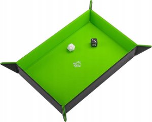 Gamegenic Gamegenic: Magnetic Dice Tray - Rectangular - Black/Green 2