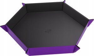 Gamegenic Gamegenic: Magnetic Dice Tray - Hexagonal - Black/Purple 1