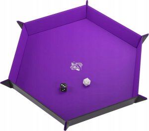 Gamegenic Gamegenic: Magnetic Dice Tray - Hexagonal - Black/Purple 3