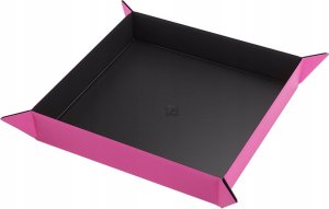 Gamegenic Gamegenic: Magnetic Dice Tray - Square - Black/Pink 1