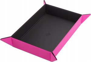 Gamegenic Gamegenic: Magnetic Dice Tray - Rectangular - Black/Pink 1