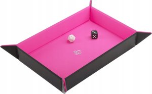 Gamegenic Gamegenic: Magnetic Dice Tray - Rectangular - Black/Pink 2
