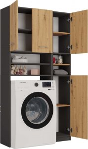 Topeshop Zestaw łazienkowy Marpol MARPOL ANTRACYT ARTISAN 2