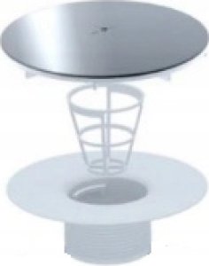 Syfon Tycner Syfon do brodzika fi90 mm, niski, czyszczony od góry, grzybek chrom [5/10] 2