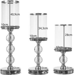 Ruhhy Świecznik- lampion zestaw 3szt. Ruhhy 22314 9