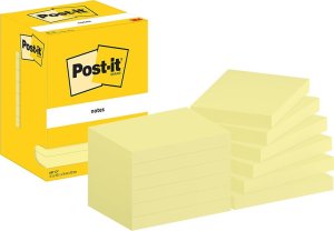 Post-it Karteczki samoprzylepne POST-IT® (657), 102x76mm, 12x100 kart., żółte 1