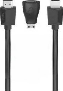 Kabel Hama HAMA KABEL HDMI 1,5 M + 2 ADAPTERY 1200705 standard 1