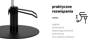 Activeshop Gabbiano fotel fryzjerski Sevilla czarny 11