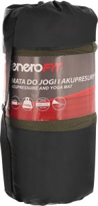 Eb Fit MATA Z PODUSZKĄ DO AKUPRESURY JOGI MASAŻU ZIELONO BRĄZOWA 68x42x2CM EB FIT 3