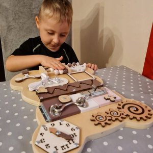 Kruzzel Tablica manipulacyjna- miś (22584) 3