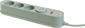 Listwa zasilająca Plastrol Plastrol Filtr W-00016 listwa zasilająca z układem przeciwprzepięciowym trzy gniazda, włącznik szara 6