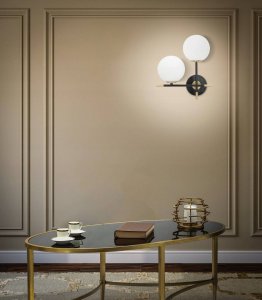 Kinkiet Witek Home Kinkiet z 2 kulami DARKY 2