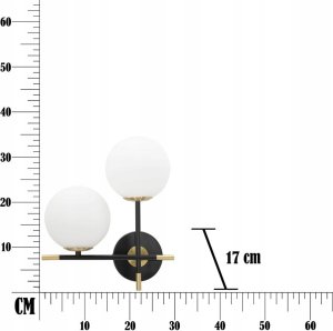 Kinkiet Witek Home Kinkiet z 2 kulami DARKY 7