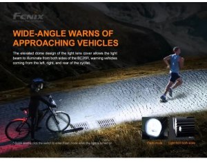 Fenix Priekinis dviračio žibintas Fenix BC26R, juodas 5