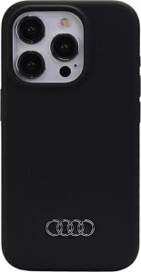 Audi Audi Silicone Case iPhone 15 Pro 6.1" czarny/black hardcase AU-LSRIP15P-Q3/D1-BK 1