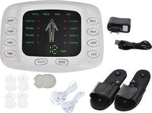 Braders Elektrostymulator Mięśni Nerwów EMS Tens Klapki do Masażu 9