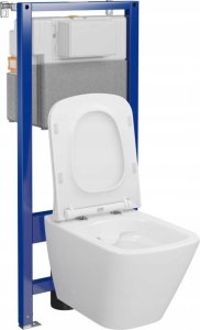 Zestaw podtynkowy Cersanit S701-796 / CERSANIT / AQUA 50 / C16 ZESTAW STELAŻ PODT WC MECH QF+ MZ CITY SQUARE CO DUR WOLNOOPADAJĄCA ŁW / 2