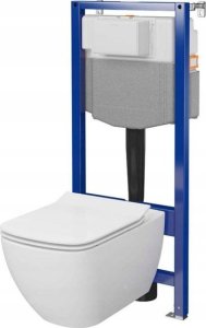 Zestaw podtynkowy Cersanit S701-806 / CERSANIT / AQUA 50 / C27 ZESTAW STELAŻ PODT WC PNEU QF+ MZ VIRGO CO DUR WOLNOOPADAJĄCA ŁW / 2