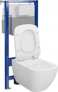 Zestaw podtynkowy Cersanit S701-806 / CERSANIT / AQUA 50 / C27 ZESTAW STELAŻ PODT WC PNEU QF+ MZ VIRGO CO DUR WOLNOOPADAJĄCA ŁW / 4