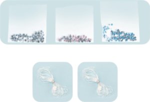 ProNice ZESTAW KREATYWNY DO ROBIENIA BIZUTERII SZABLONY 5D ZAWIESZKI NA OKNO DUŻĘ 3