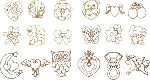 ProNice ZESTAW KREATYWNY DO ROBIENIA BIZUTERII SZABLONY 5D ZAWIESZKI NA OKNO DUŻĘ 4