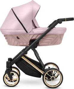 Wózek KinderKraft Kunert Ivento Premium Wózek dziecięcy gondola i fotelik 2w1 Eco Pink Metalic 1