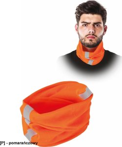 R.E.I.S. BAND-NEON - Komin z pasem odblaskowym - czarny - UNI 4