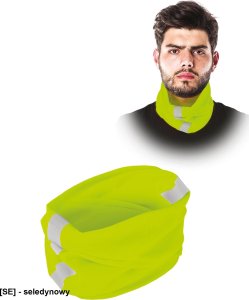 R.E.I.S. BAND-NEON - Komin z pasem odblaskowym - czarny - UNI 6