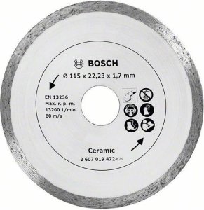 Bosch Bosch - Diamant-Schneidscheibe - für Keramik - 115 mm - für UniversalGrind 18V-75 1