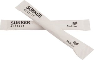 Plast Team Sukker Hvid Stick Quality 3 gr,1000 stk x 3 gr/krt 1