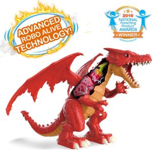 Zuru ZURU Robo Alive Ferocious Roaring Dragon Battery-powered Robotic Toy, 3 yr(s), Robo Alive, Multicolour 12