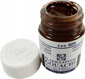 Talens Talens Gouache Extra Fine Quality Bottle Burnt Umber 409 1