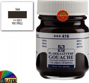 Talens Talens Gouache Extra Fine Quality Bottle Sepia 416 1