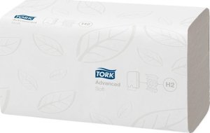 Tork Håndklædeark Tork Xpress Advanced H2 Interfold 2-lag 21.3x24x8 cm Hvid,21 pk x 180 ark/krt 1