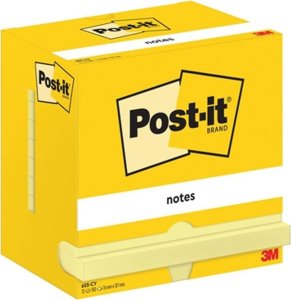 Post-it Post-It 654-CY, Square, Yellow, Paper, PEFC, 76 mm, 76 mm 1