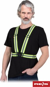 R.E.I.S. KOS-STRAPE - Szelki z pasami odblaskowymi - żółty - UNI 4